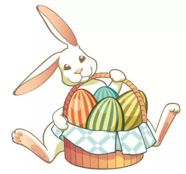 Osterhase Aufkleber - TenStickers