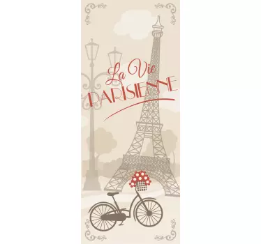 Paris kühlschrank Wandtattoo - TenStickers