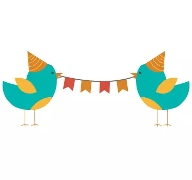 Party Vögel Aufkleber - TenStickers