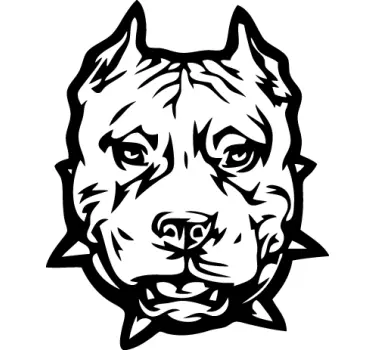 Pitbull Comic Aufkleber - TenStickers