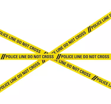 Polizei Linie Aufkleber - TenStickers