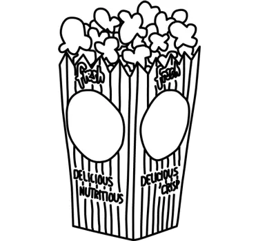 Popcorn Aufkleber - TenStickers