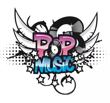 Popmusik Aufkleber - TenStickers