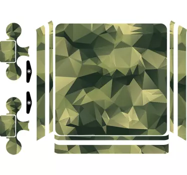 Ornament Sticker Camouflage PS4 Skin - TenStickers