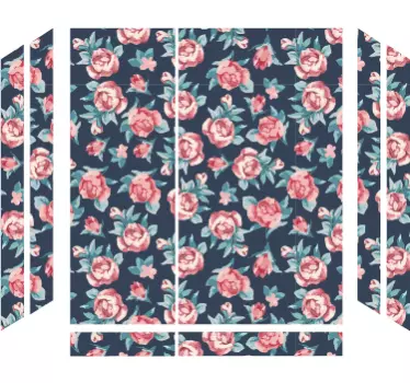 Blumen Sticker PS4 Skin Blumen Textur - TenStickers