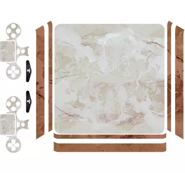 Ornament Sticker  PS4 Skin Marmor Textur - TenStickers