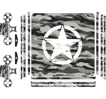 PS4 Klebefolie Camouflage - TenStickers