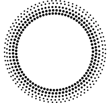 Pünktchen Uhr Aufkleber - TenStickers