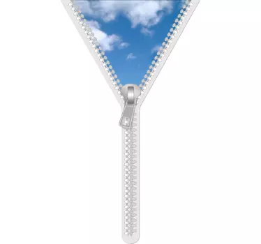 Reißverschluss Himmel Aufkleber - TenStickers