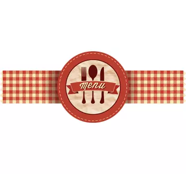 Retro Menü Aufkleber - TenStickers