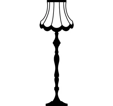 Wandtattoo Schlafzimmer Retro Stehlampe - TenStickers
