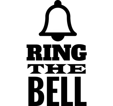 Ring the Bell Wandtattoo - TenStickers