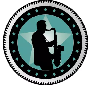 Saxophon Spieler Aufkleber - TenStickers