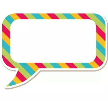 Schaufenster folie lebendiger dialogballon - TenStickers