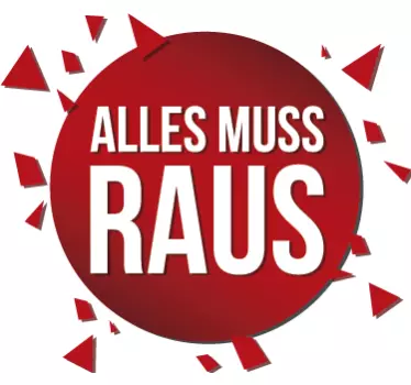 Schaufensteraufkleber Alles muss raus - TenStickers