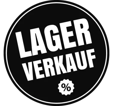 Schaufensteraufkleber Lagerverkauf - TenStickers