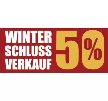 Schaufensteraufkleber Winterschlussverkauf - TenStickers