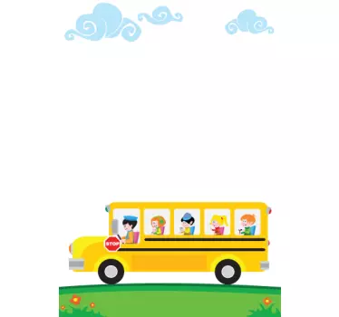 Schulbus Whiteboard Folie - TenStickers