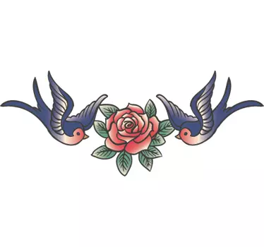 Wandtattoo Schlafzimmer Schwalbe - TenStickers