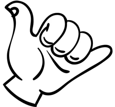 Shaka Wandtattoo - TenStickers
