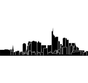 Skyline Frankfurt Wandtattoo - TenStickers