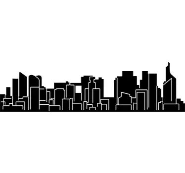 Skyline Paris Wandtattoo - TenStickers