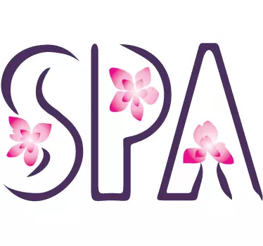 Spa Logo Aufkleber - TenStickers
