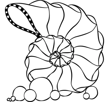 Spirale muschel tier wandaufkleber - TenStickers