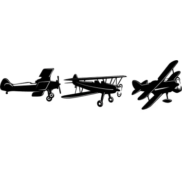 Spitfires Umriss Wandtattoo - TenStickers