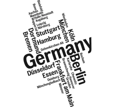 Städte Deutschland Aufkleber - TenStickers