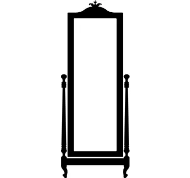 Standspiegel Aufkleber - TenStickers