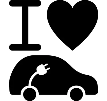 Sticker Elektroauto - TenStickers