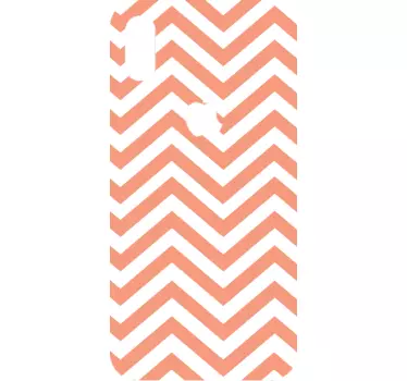 Sticker iphone im chevron-muster - TenStickers