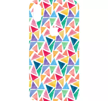 Sticker IPhone lebendiges dreiecksmotiv - TenStickers