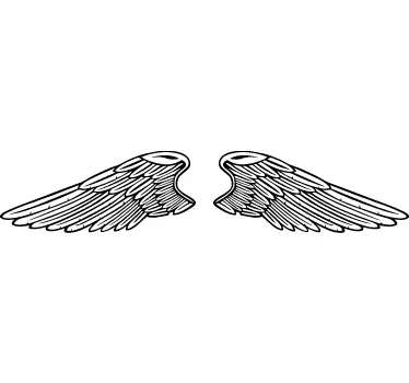 Symmetrische Flügel Sticker - TenStickers