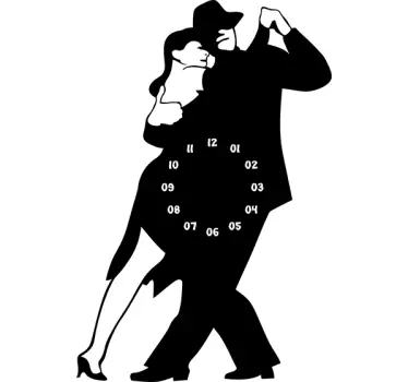 Tango Uhr Aufkleber - TenStickers