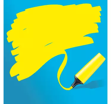 Textmarker Text Aufkleber - TenStickers
