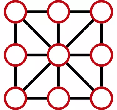 Wandtattoo Kinderzimmer Tic Tac Toe Bodenaufkleber - TenStickers
