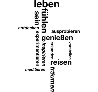 Wandtatttoo wohnzimmer sprüche leben, fühlen, genießen - TenStickers