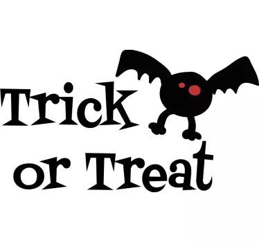 Trick or Treat Halloween Wandtattoo - TenStickers