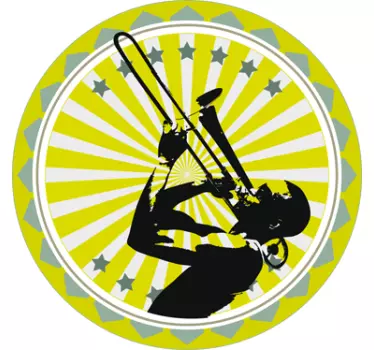 Trompetenspieler Musik Aufkleber - TenStickers
