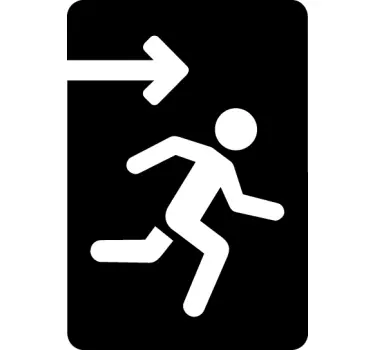 Aufkleber Firma Ausgang Schild - TenStickers