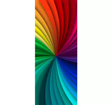Türaufkleber Kaleidoskop - TenStickers