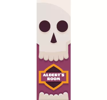 Türenaufkleber Totenkopf personalisierbar - TenStickers
