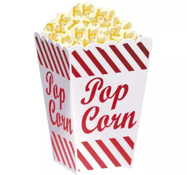 Tüte Popcorn Wandtattoo Küche - TenStickers