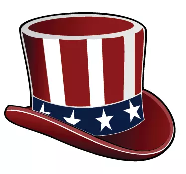 Uncle Sam Hut Aufkleber - TenStickers