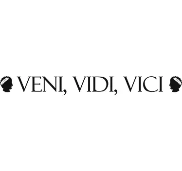 Veni Vidi Vici Wandtattoo - TenStickers