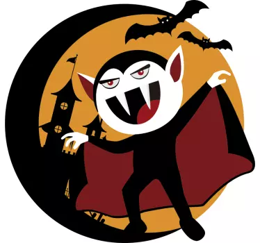Wandtattoo Kinderzimmer Vampir Graf Dracula - TenStickers