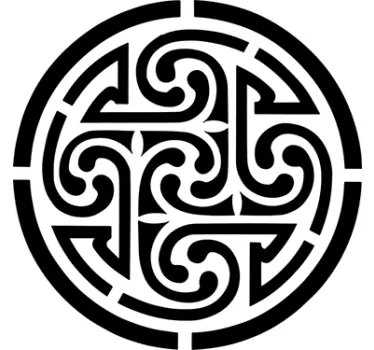 Wandtattoo rundes keltisches Symbol - TenStickers