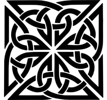 Wandtattoo quadratisches keltisches Symbol - TenStickers